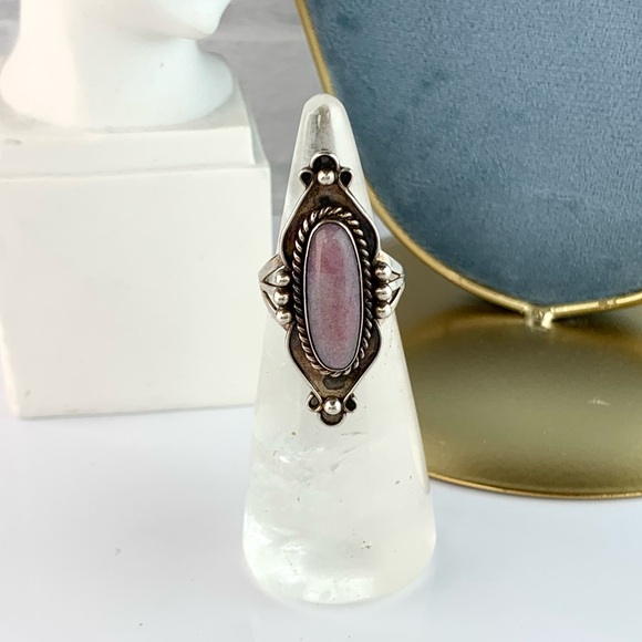 SOLD‼️Vintage NAKAI Native American NavajoBoho Sugilite Sterling Silver Ring - Picture 5 of 14